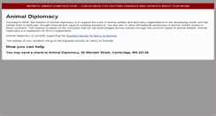 Desktop Screenshot of animaldiplomacy.org
